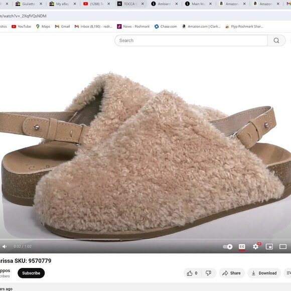 Splendid sherpa Clarissa JXS  JUN21 Mule slip on  slippers shoes 10M - Picture 1 of 16